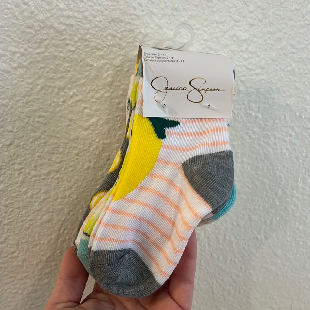 Jessica Simpson Kids Socks Set Size 2t - 4t Fruit Prints